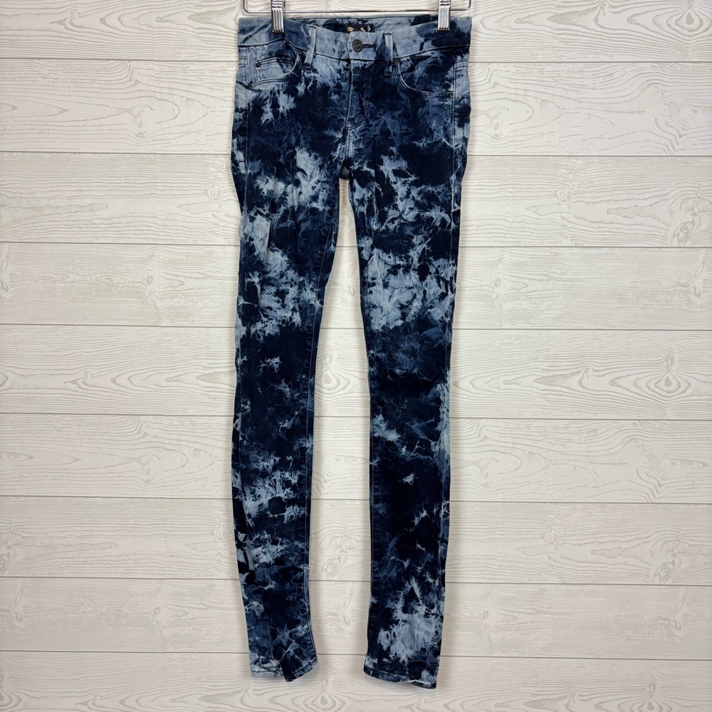 MOTHER The Looker Skinny Jeans Rebel In Silk Light Size 24